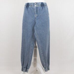 Women's Denim Jogger / Elastic Waist / Medium /